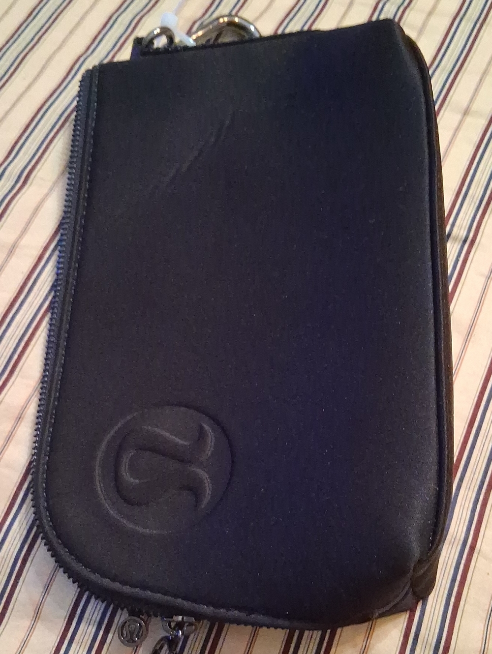 lululemon athletica Black Clutch with Zip Closure
